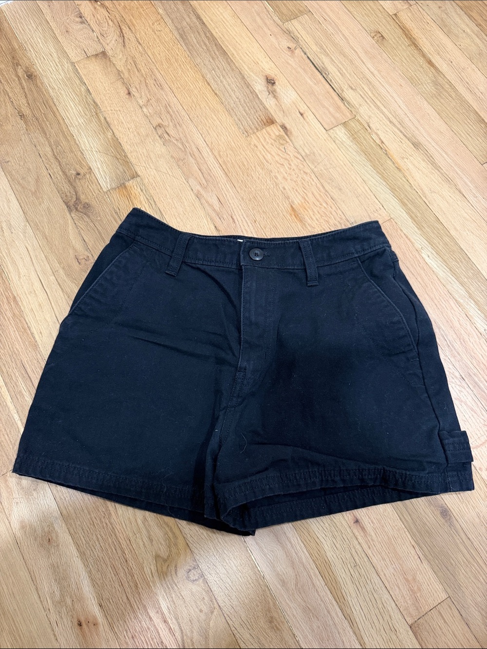 Vans cargo Black Women's Casual Cotton Shorts